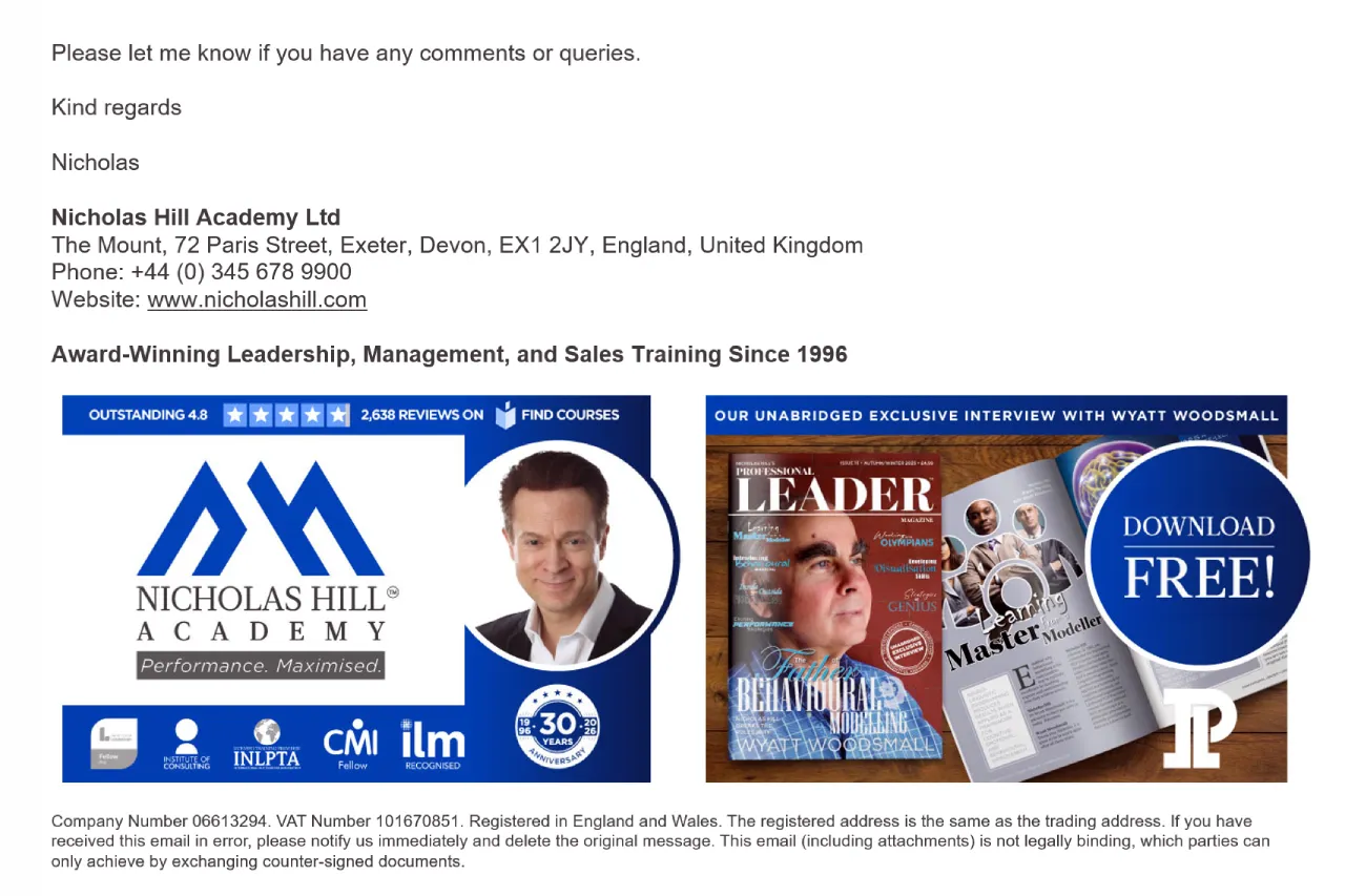 Email Signature Promotion