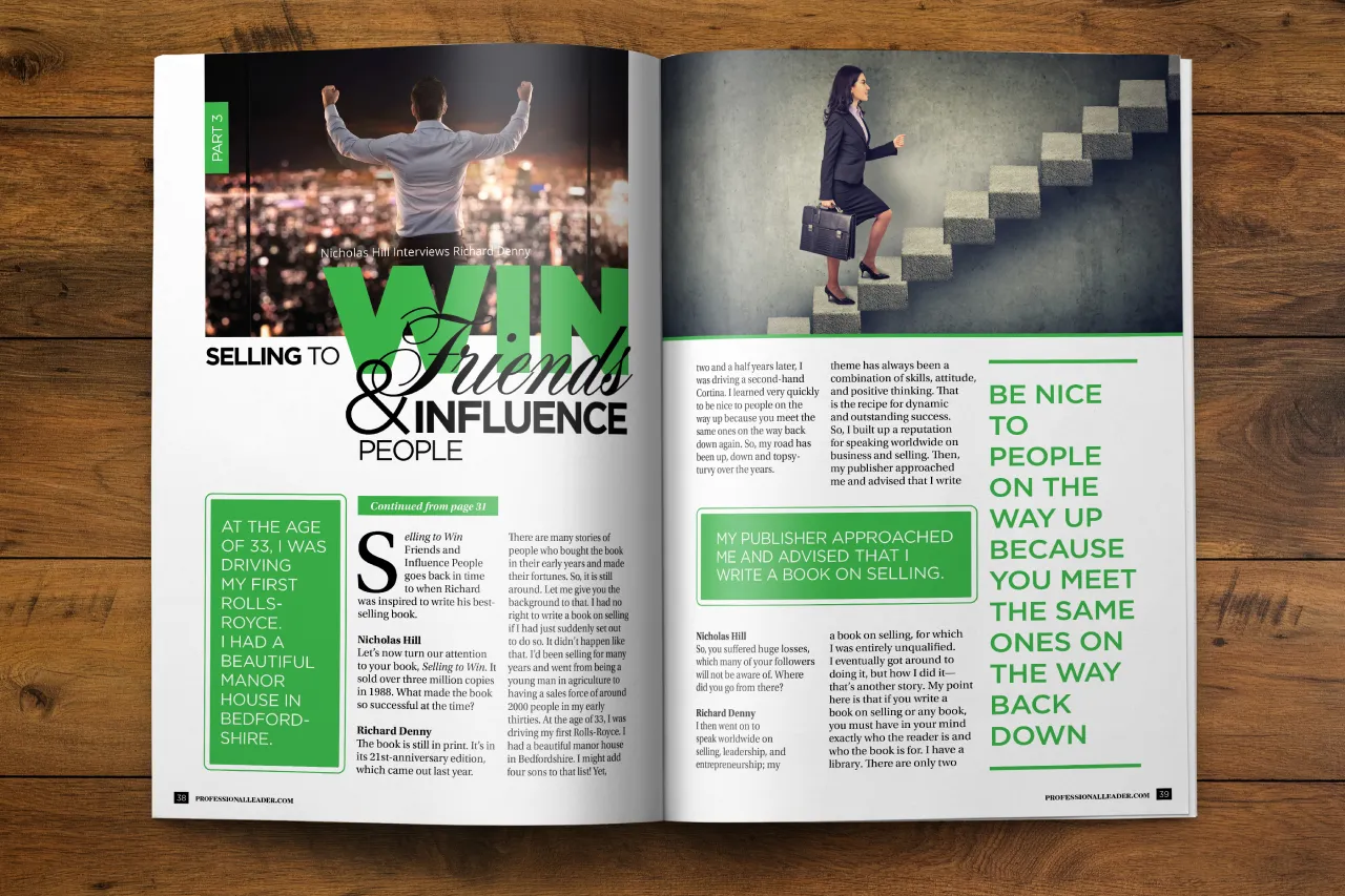 Professional Leader Magazine Double-Page-Spread Flipbook