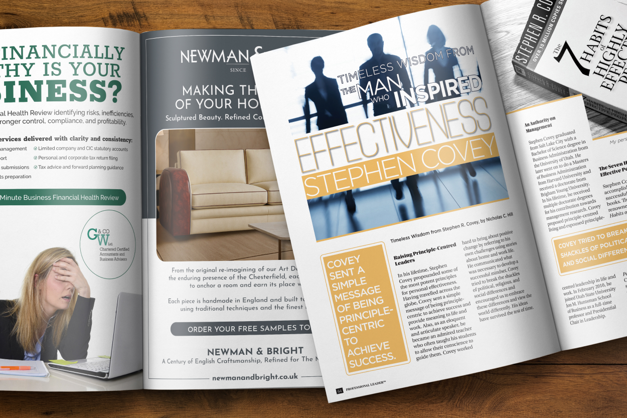 Professional Leader Magazine Editorial and Advertising Separation
