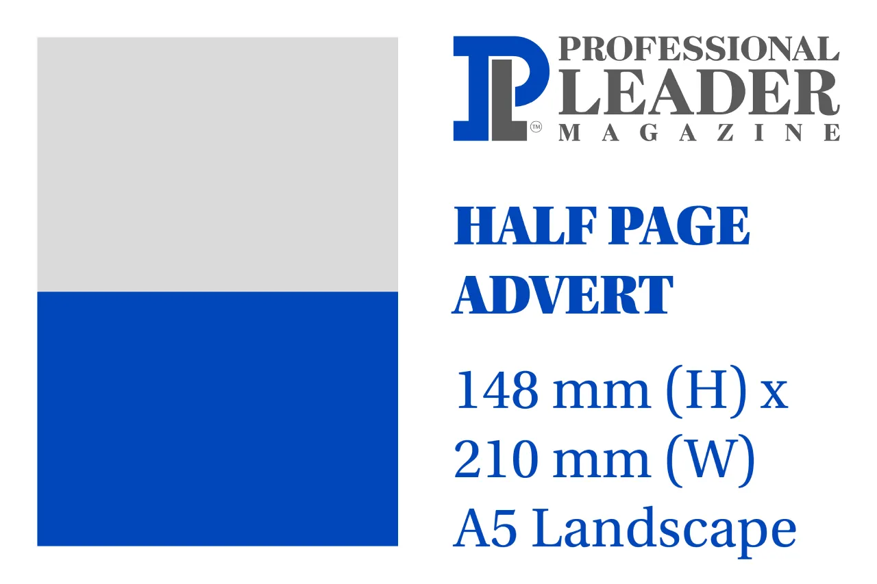 Professional Leader Magazine Half Page Ad Data