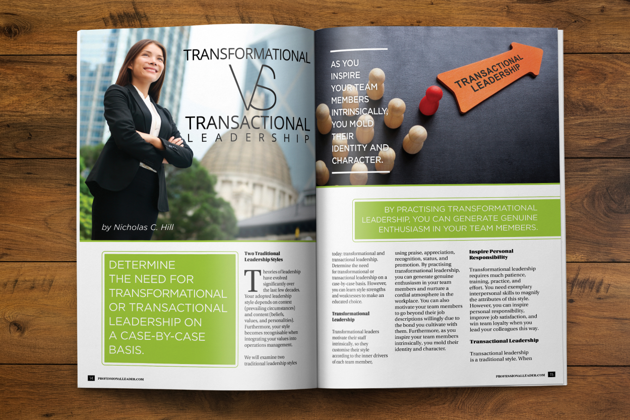 Professional Leader Magazine Leadership Subjects Explored