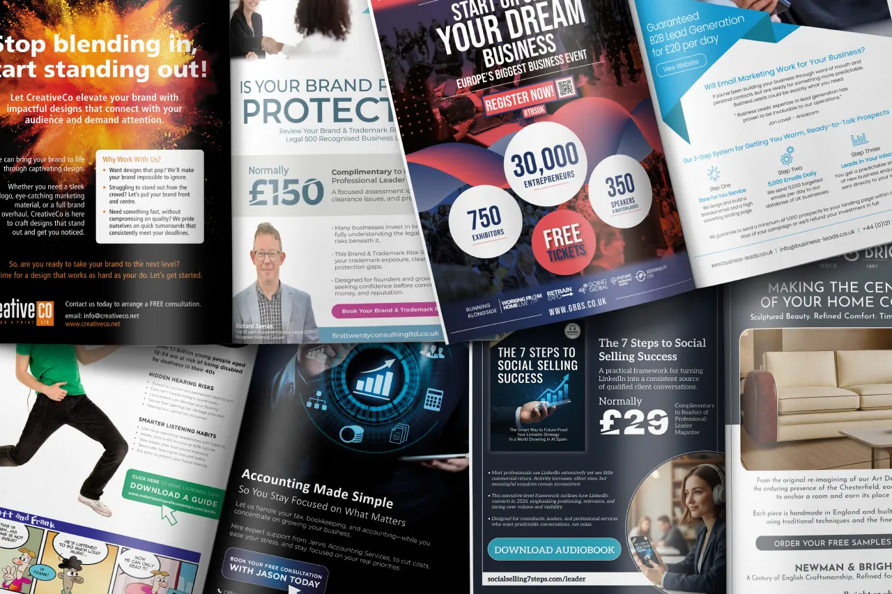 Professional Leader Magazine Valued Advertisers